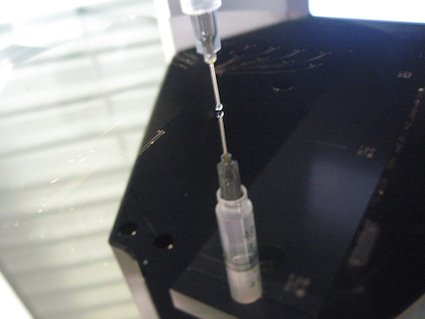 Wetting-angle measuring procedure